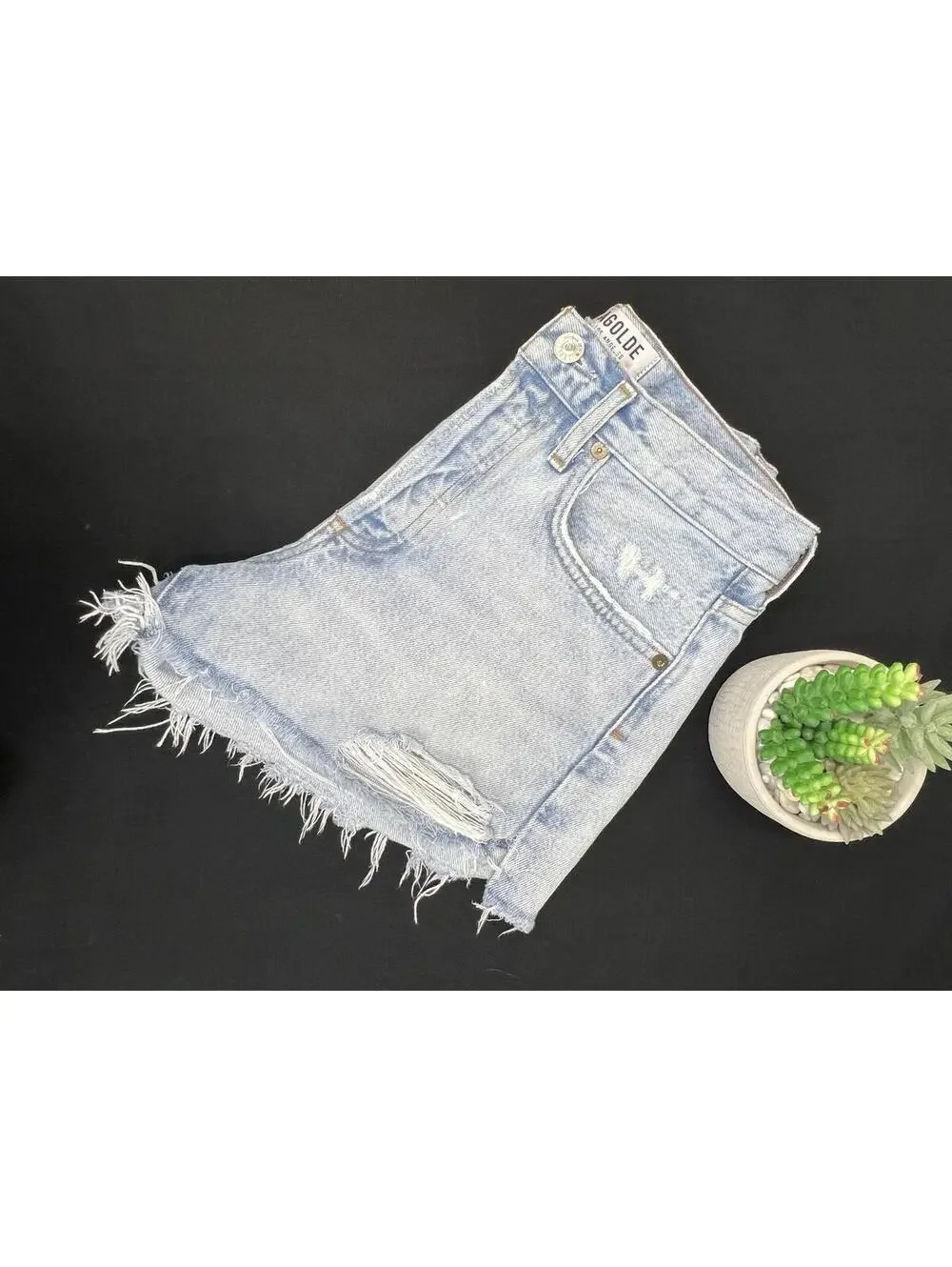 AGOLDE Denim Shorts Women's size 24 - Picture 8 of 8